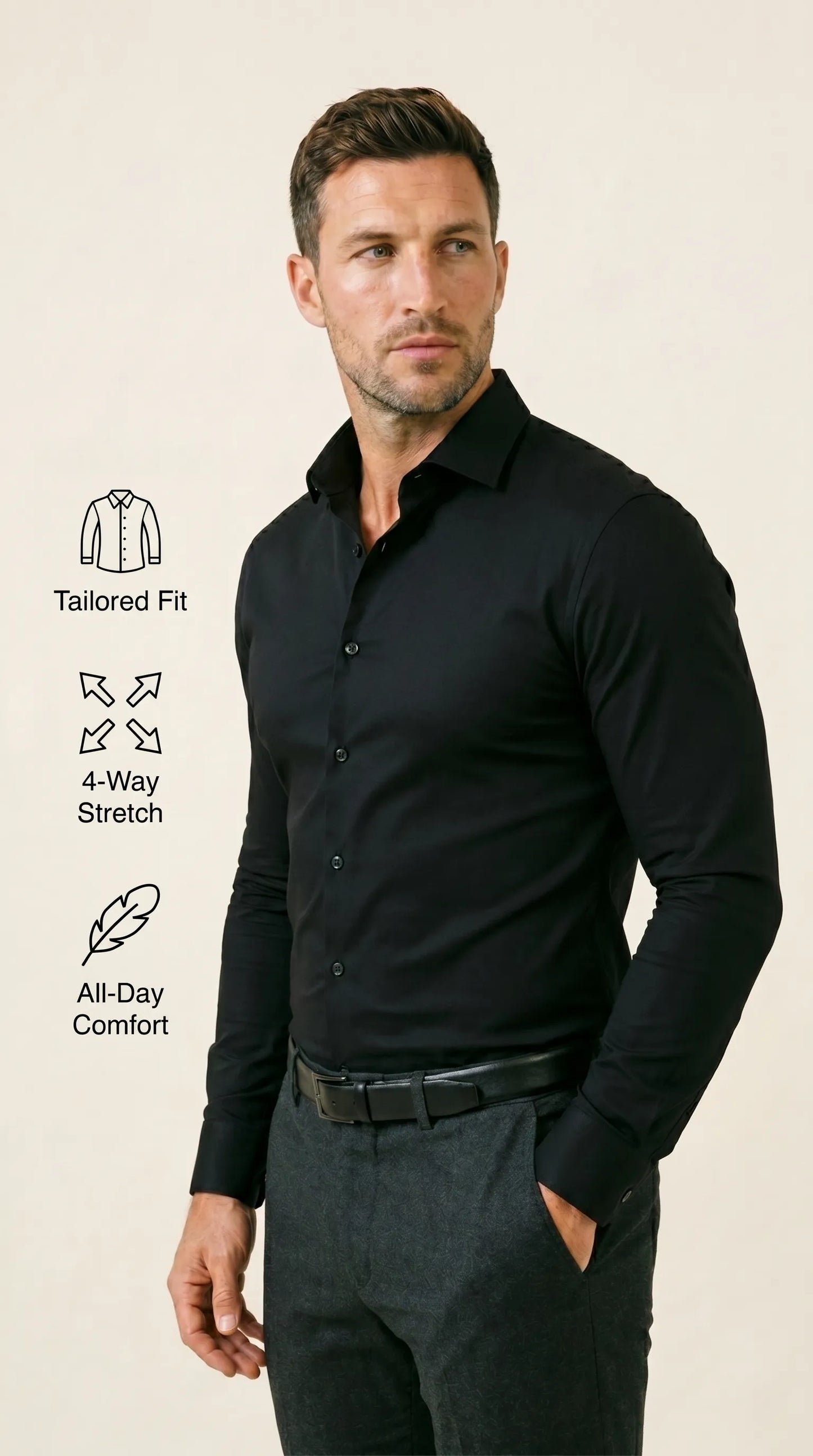 TRUESHARP TAILORED-FIT SHIRT